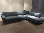 Modern Home Furniture Metal Frame L Shaped Corner Velvet Sectional Sofa