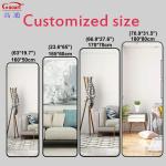 Full Length Metal Frame Mirror Perfect for Home Decor Salon Hotel and Dance