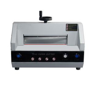 Wholesale 45KG Gross Weight Electric A3 A4 Guillotine Desktop Paper Cutter for Thick Cutting from china suppliers
