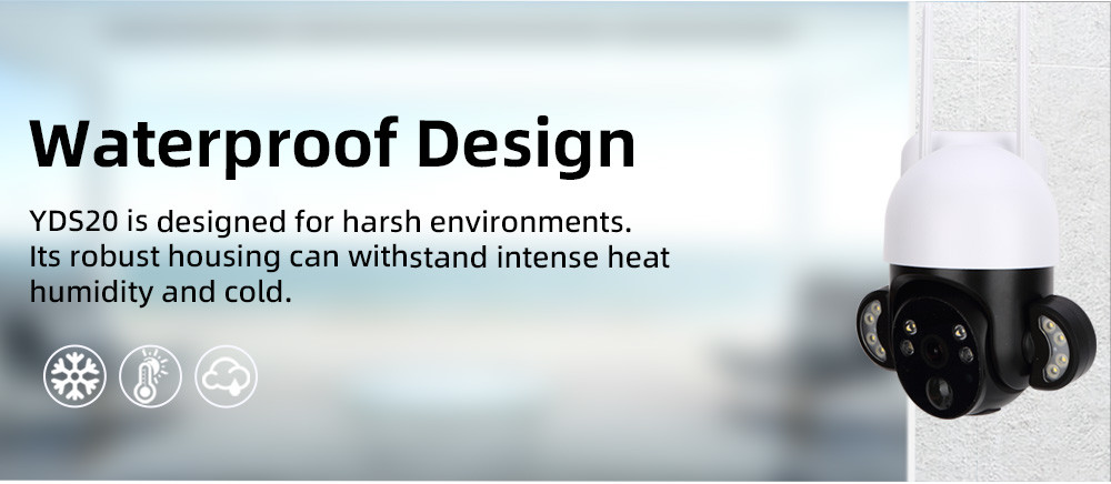 H.265 Battery Security Camera WiFi 3MP Solar Powered Outdoor Camera