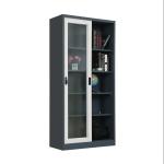 All Glass Lockable Filing Cabinet 1.0MM Steel Office Furniture
