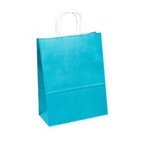 Wholesale 100gsm - 150gsm Kraft Paper Handle Bags Brown / White / Color Customized from china suppliers