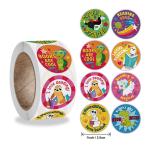 PS Version Printing Thank You Decorative Sticker Labels For Favors 2.5cm