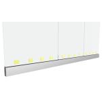 Staircase Glass Railing Aluminum Profile Interior Tempered Glass Railing Design