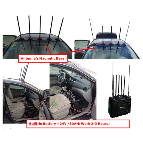 Adjustable Output Power each 7 Bands Bulit-in Battery Mobile Phone Signal Jammer ,cellular jammer