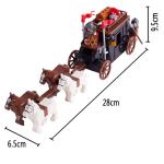 ABS children gifts medival emperor soldier figures military carriage building
