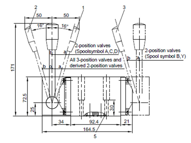 Manual 4 Way Hydraulic Directional Control Valve 1 Spool In Hydraulic System Mechanical