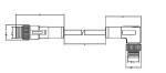 5A Pa66 M12 Waterproof Connector Male Straight 90 Degree ROHS