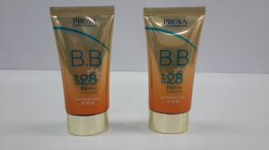 Wholesale 50g Oval Cosmetic Tube Aluminum / EVOH Barrier Packaging Gold Electroplated Oval Cap from china suppliers