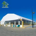 Aluminum Frame Shade Canopy Polygonal Tent 500 People Glass Walls