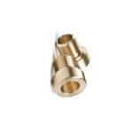 OEM Household Appliance Parts / Solid Brass Valve Adapter Converter For Bike