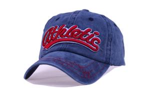 Wholesale Red 3D Embroidery Denim Baseball Cap 5 Panel Soft Touch For Outdoor Activities from china suppliers
