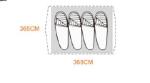 4-5 Person Nylon Ripstop Camping Tent Aluminum Camping Tent GNCT-034