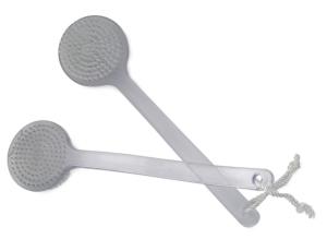 Wholesale Dry Skin Body Brush / Curved Bath Brush With Ps Long Handle &amp; Round Head from china suppliers