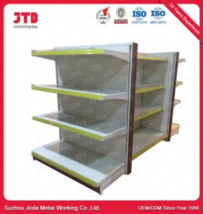Wholesale 4 Tiers Supermarket Display Shelving 1500mm Tall White Standing Shelf from china suppliers