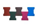 Dog Shape H Shape 200*160*120mm Interlocking Rubber Pavers 20-50mm Anti Slip For