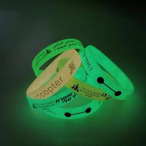 Wholesale Factory Custom Silicone Bracelet Festival Activity Party Concert Event Gift Noctilucent Night Glow Silicone Wristbands from china suppliers