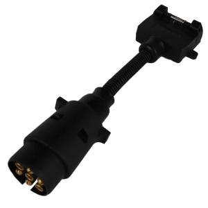 Wholesale Black 7 Pin Trailer Connector 24V Voltage For Commercial Vehicles 2 Years Warranty from china suppliers