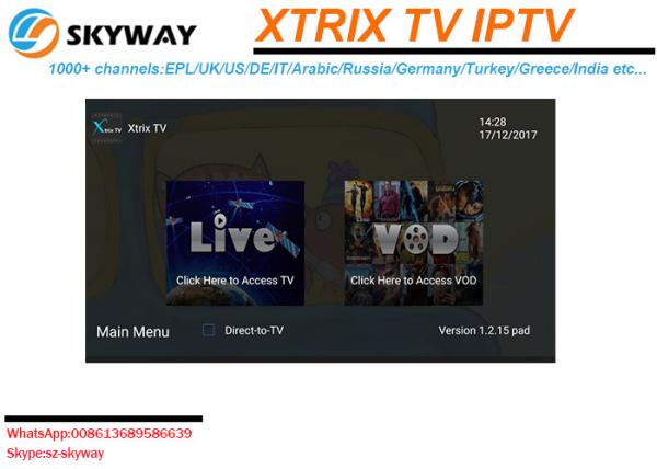 Best HD IPTV Account Europe IPTV Subscription with Arabic UK GR DE RU free IPTV