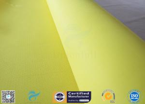 Wholesale 260℃ Heat Resistant 0.5mm Fire Blanket Silicone Coated Fiberglass Fabric Yellow Color from china suppliers