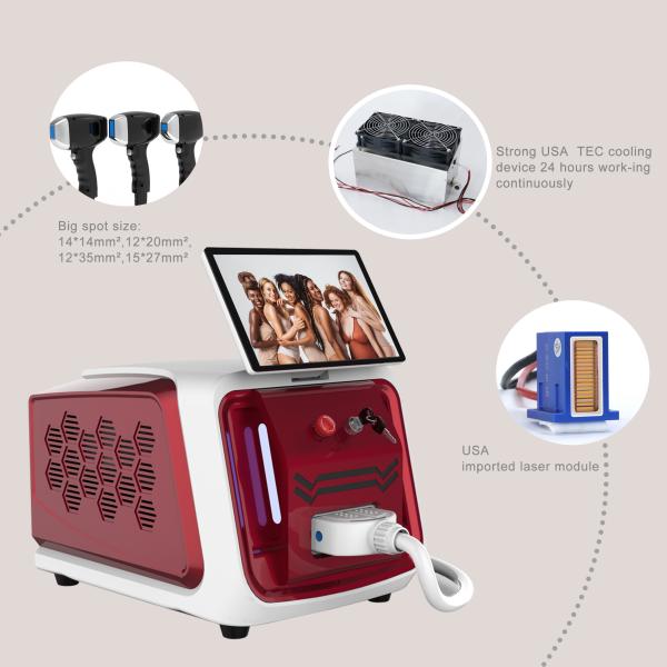 Salon Beauty Portable Diode Laser Machine 808nm-810nm Permanent Hair Removal
