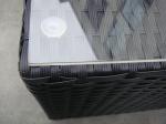 Comfortable All Weather Mobile Rattan Sun Lounger With Wheel