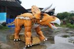Interactive Electric Realistic Dinosaur Model For Theme Park / Shopping Mall
