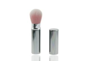 Wholesale Goat Hair Retractable Foundation Brush Flexible Blush Brush With Metal Handle from china suppliers