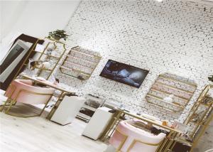 Wholesale Fashion Firm Nail Polish Wall Rack , Perfume Display Rack Iron Material Customized Styles from china suppliers