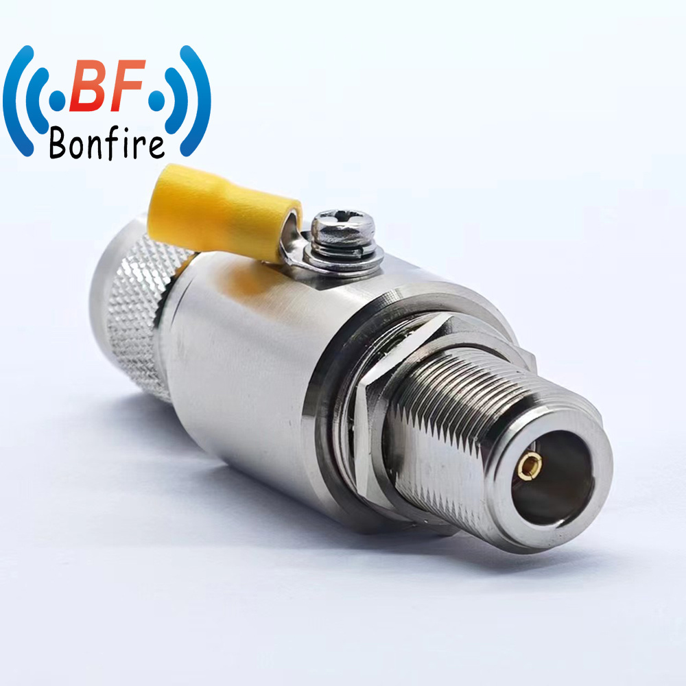DC-6000MHz N Surge Arrester Female to Female Bulkhead Lightning Surge Protector SMA to SMA Cable Plug Socket Female Surge Arrestor