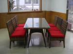 7pcs rattan furniture set.