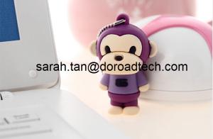 Wholesale Real Capacity Custom Cartoon PVC USB Flash Drive (free mold) from china suppliers