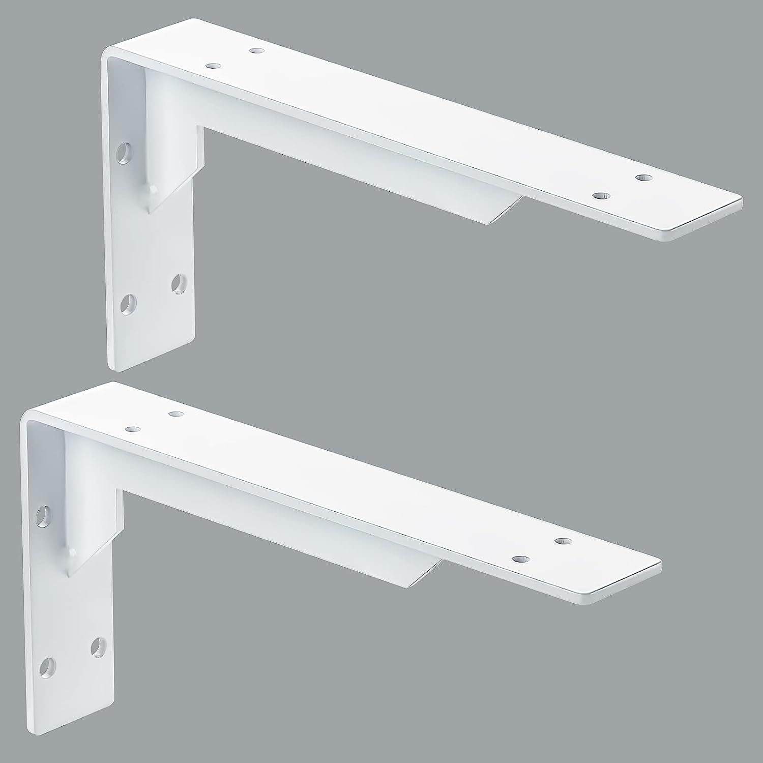 Heavy Duty Countertop Support Brackets 8-18 inch Standard 330 lb Load Iron Shelf Brackets