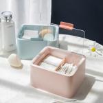 Plastic Container Dispenser Box for Bathroom Storage Organizer Cotton Storage