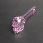 Simple Design Heady Glass Hand Pipe For Tobacco Customized Label