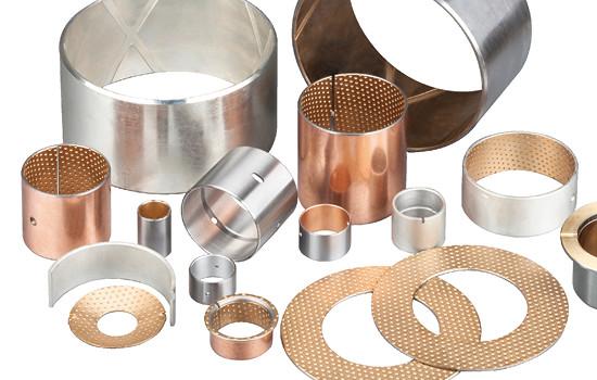 Quality Low Friction Coefficient Bimetal Bearing Bushes with Oil Holes Ball Shaped for sale