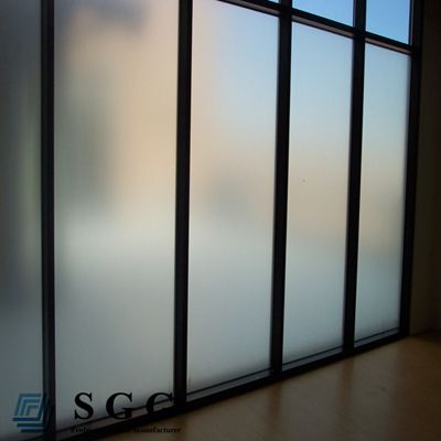 Sandblasted Acid Etched Glass