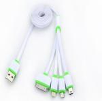 4 Head multi charging usb cable for Iphone / Samsung / Andriod