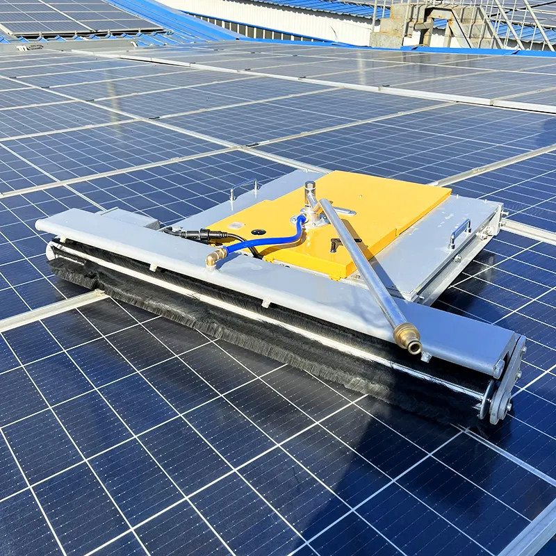 Crawler Automatic Solar Plate Washing Machine Wireless Remote Control