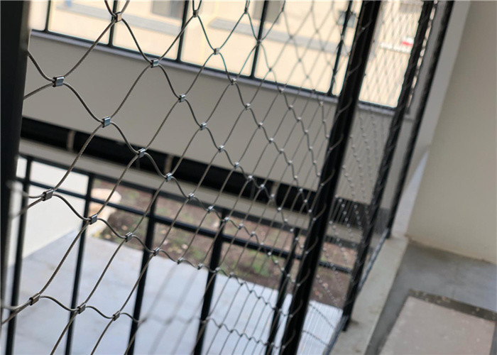 Plain Weave Style Architectural Wire Mesh High Strength 316 Inox Cable Webnet