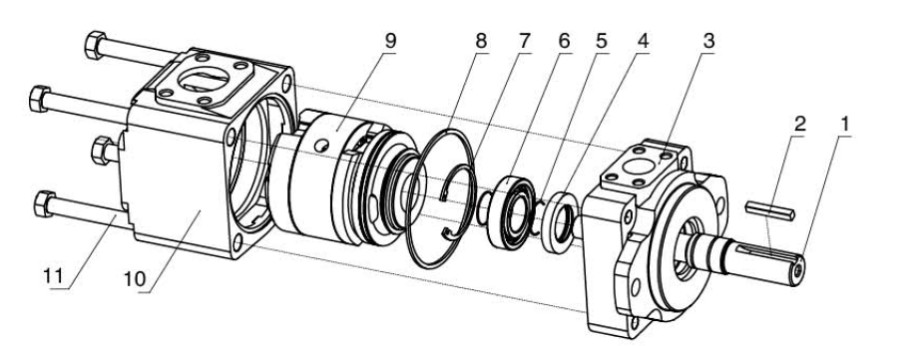 T6CP B31 Parker Denison Vane Pumps High Performance For Marine Machinery