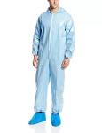 No Stimulus Unisex Polypropylene Disposable Coveralls Fluid Resistant
