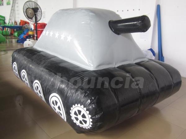 0.6mm PVC Tarpaulin Fabric Inflatable Military Tank for Paintball Sport