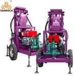Trailer Mounted Water Well Drilling Rigs 120m Deep Portable Water Well Drilling