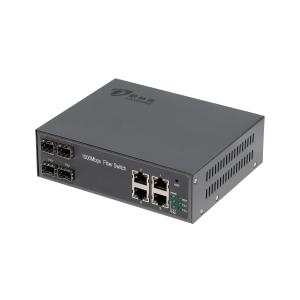Wholesale 6KV Surge Protection Fiber Optic POE Switch 4port RJ45 With POE Af/At from china suppliers