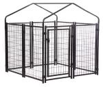 Outside Welded Steel Metal Dog Cage Heavy Duty Dog Run Kennel