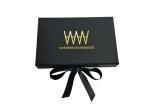 Bikini Swimwear Packaging Book Shaped Box Black Ribbon Magnet Closure ISO