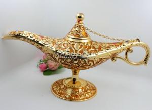 Wholesale Shinny Gifts Enamel Metal Brass Genie Lamp from china suppliers