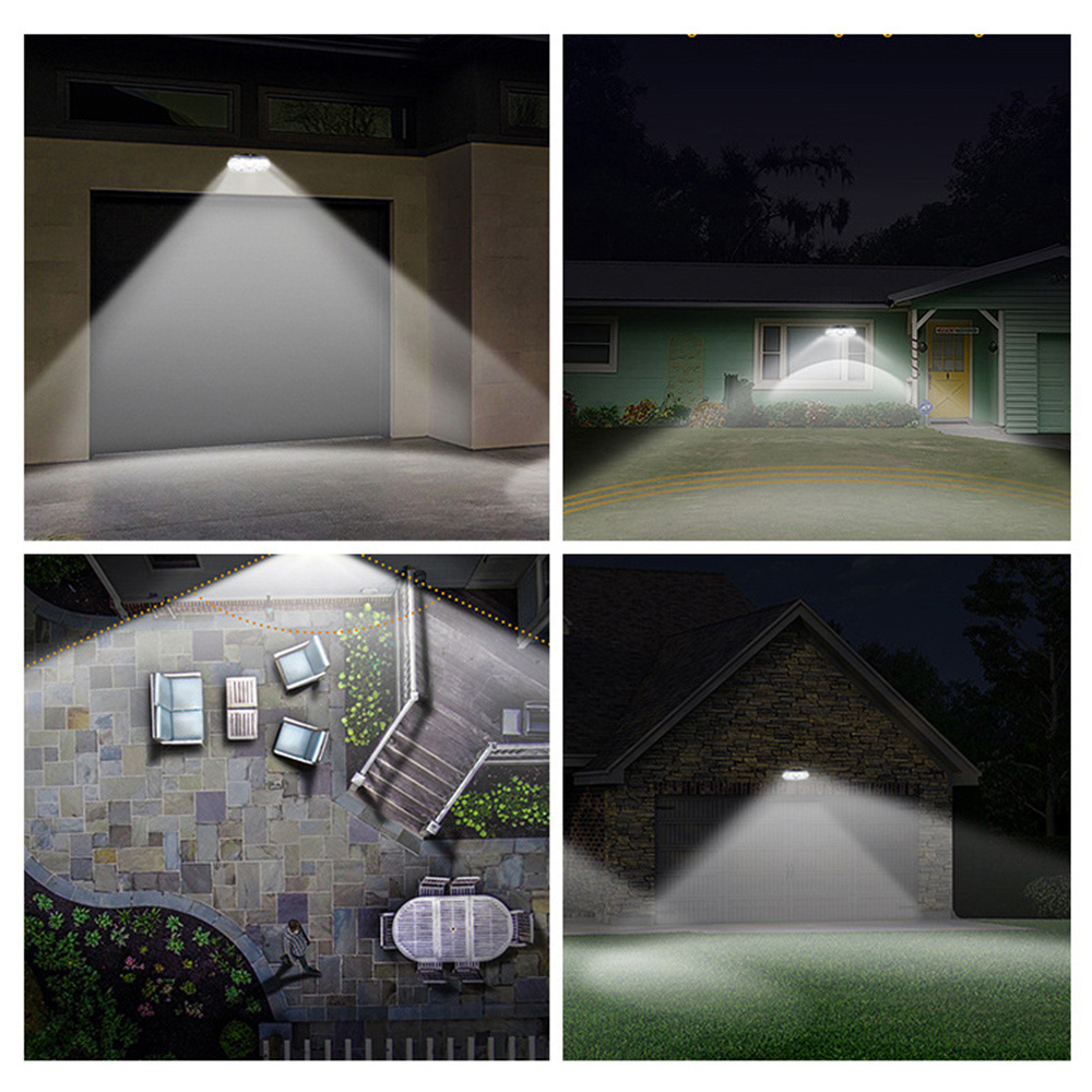 Christmas IPX5 1500mAH Outdoor Solar Street Lamp PIR Sensor 60MA 10000LUX
