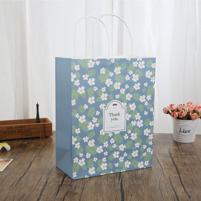 Custom Order Luxury Kraft Paper Handle Craft Shopping Carrier Paper Bag For Gift Takeaway